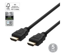 Deltaco Kabelis  Ultra High Speed HDMI, 8K 60Hz/4K 120Hz, 2m, juodas / 00100034  (00100034)