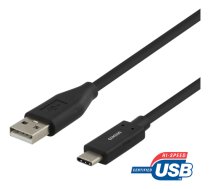 Deltaco Mob. telefono kabelis  USB 2.0 C-A, 2m / USBC-1006M  (USBC-1006M)