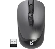 Mysz Defender Mysz bezprzewodowa Defender WAVE MM-995 optyczna bezklikowa silent 1600dpi srebrna ( 52993 4745090821840 )