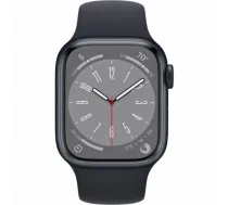 Viedpulksteni Apple Watch Series 8 GPS 41mm Midnight Aluminium Case with Midnight Sport Band - Regular Midnight Aluminium ( MNP53EL/A 194253150190 )