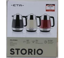 SALE OUT. ETA Kettle Storio 9186 90040 Standard 2150 W 1.7 litres Stainless steel 360 Degree Connector Base Beige Silver U ( ETA918690040SO 2000001434840 )