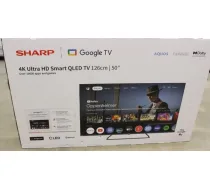 SALE OUT. Sharp Smart TV 50HP6265E 50" 126 cm 4K UHD (2160p) Google TV DAMAGED PACKAGING ( 50HP6265ESO 2000001405277 )