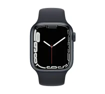 Viedpulksteni Apple Watch Series 7 GPS 41mm Midnight Aluminium Case with Sport Band - Regular Midnight ( MKMX3EL/A 194252588567 )