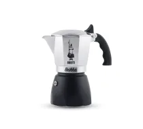 Bialetti Brikka Moka pot 0.1 L Black Stainless steel ( 2501020126 7312 7327 8006363040556 )