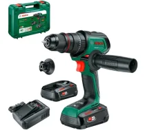 Bosch Powertools cordless impact drill AdvancedImpact 18V-80 QuickSnap (green/black 2x Li-ion battery 2.5Ah case POWER FOR ALL ALLIANCE) ( 06039E2102 4053423239645 )