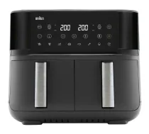 Braun TD 3030I BK Hot air fryer 8 l 1.8 kg 80 °C 220 °C Double ( 0X12500010 8021098005601 )