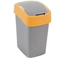 Waste bucket Flip Bin 25L silver/yellow ( 0802171535 CRV190169 CUR000229 3253922171083 )