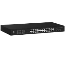 LevelOne GEP-2841 network switch Managed L2 Gigabit Ethernet (10/100/1000) Power over Ethernet (PoE) 1U Black ( GEP-2841 4015867228159 )