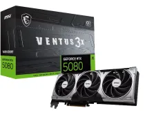 MSI VENTUS GeForce RTX5080 16G 3X OC NVIDIA GeForce RTX 5080 16 GB GDDR7 ( 2E12-3QT 5080 16GVENTUS3XOC GEFORCE RTX 5080 16G VENTUS 3X RTX 5080 16G VENTUS 3X OC V531-095R 4711377309219 )