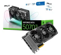 PNY GeForce RTX 5070 Ti OC graphics card DLSS 4 3x DisplayPort 1x HDMI 2.1 ( 519193 VCG5070T16TFXPB1-O 4718006457334 )
