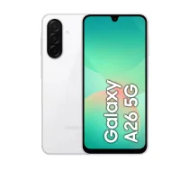 Samsung Galaxy A26 17 cm (6.7") Hybrid Dual SIM Android 15 5G USB Type-C 6 GB 128 GB 5000 mAh White ( 8806097072874 Galaxy A26 RSAMKOMA26/6/128/BI SM-A266BZWBEUB SM-A266BZWBEUE SMA266BZWCEUE )