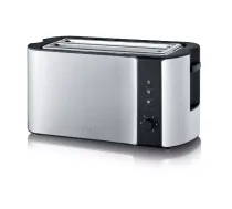 Severin AT 2590 toaster 2 slice(s) 1400 W Black Silver ( 2590 AT 2590 AT2590 H409-112 T-MLX29847 4008146028540 )