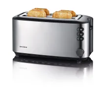 SEVERIN AT 2509 Toaster 1400 W silber/schwarz ( 2509 2509000 2509-000 AT 2509 AT2509 T-MLX20103 4008146250903 )