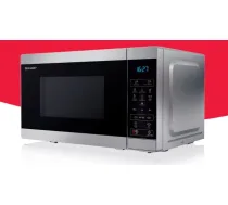 Sharp YC-MS02E-S microwave Silver Solo microwave Countertop 20 L 800 W ( YC-MS02ES YC-MS02E-S 4974019161228 )