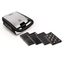 Tefal SW854D sandwich maker 700 W Black Stainless steel ( HK12-00M SW 854D SW854D SW854D16 3045386371204 )
