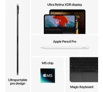 Apple iPad Pro 13” M5 (2025) 1 TB WiFi + Cellular glossy silver - Tablet ( ME8F4HC/A ME8F4HC-A 195950404906 )