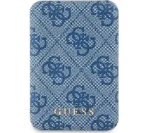 Guess Induction Powerbank 15W GUPB5FP4EMGB 5000mAh blue/blue 4G Leather Metal Logo MagSafe ( 14121107 3666339210601 GUE003734 )