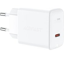 Acefast charger GaN USB Type C 30W, PD, QC 3.0, AFC, FCP white (A21 white)