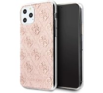 Guess GUHCN58PCU4GLPI iPhone 11 Pro różowy/pink hard case 4G Glitter