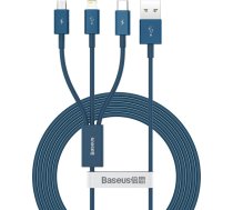 Baseus Superior 3in1 USB cable - Lightning / USB Type C / micro USB 3.5 A 1.5 m blue (CAMLTYS-03)