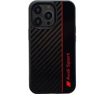 Audi Carbon Fiber Stripe iPhone 13 Pro / 13 6.1" black/black hardcase AUS-TPUPCIP13P-R8/D1-BK