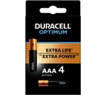 Duracell Baterijas Duracell Optimum AAA 4pack