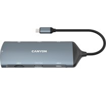 Canyon hub DS-15 8in1 4k USB-C Dark Grey