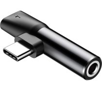 Baseus Audio Converter L41 adapter from USB-C to USB-C port + 3.5 mm headphone jack black (CATL41-01)