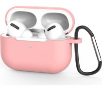 Hurtel Case for AirPods Pro 2 / AirPods Pro Silicone Soft Earphone Cover + Keychain Lobster Clasp Pendant Pink (Case D)