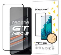 Wozinsky Super Tough Full Glue Tempered Glass Full Screen With Frame Case Friendly Realme GT Neo 3 Black