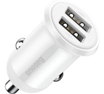 Baseus Grain Pro car charger 2x USB 4.8 A white (CCALLP-02)