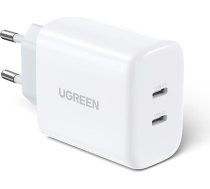 Ugreen charger 2x USB Type C 40W Power Delivery white (10343)