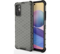 Hurtel Honeycomb Case armor cover with TPU Bumper for Xiaomi Redmi Note 10 5G / Poco M3 Pro black