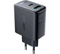 Acefast wall charger USB Type C / USB 32W, PPS, PD, QC 3.0, AFC, FCP black (A5 black)