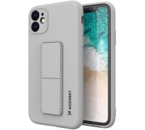 Wozinsky Kickstand Case Silicone Stand Cover for Samsung Galaxy A32 4G Gray