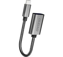 Dudao adapter cable OTG USB 2.0 to USB Type C gray (L15T)