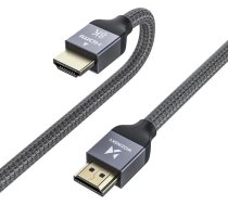 Wozinsky cable HDMI 2.1 8K 60 Hz 48 Gbps / 4K 120 Hz / 2K 144 Hz 1 m Silver (WHDMI-10)