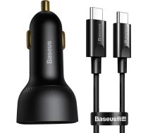 Baseus Superme fast car charger USB / USB Type C 100W PPS Quick Charge Power Delivery + USB cable Type C 100W (20V/5A) 1m black (TZCCZX-01)