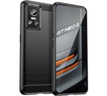 Hurtel Carbon Case Flexible cover for Realme GT Neo 3 black