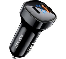 Acefast car charger 66W USB Type C / USB, PPS, Power Delivery, Quick Charge 4.0, AFC, FCP black (B4 black)