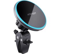 Acefast Qi Wireless Car Charger with MagSafe 15W Magnetic Phone Holder on the Ventilation Grille Black