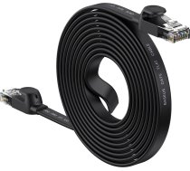 Baseus high Speed Six types of RJ45 Gigabit network cable (flat cable)10m Black