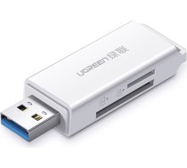 Ugreen portable TF/SD card reader for USB 3.0 white (CM104)