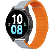 Dux Ducis Universal Magnetic Strap Samsung Galaxy Watch 3 45mm / S3 / Huawei Watch Ultimate / GT3 SE 46mm Dux Ducis Strap (22mm LD Version) - Gray Orange