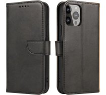 Hurtel Magnet Case with flap and wallet for Realme 11 - black