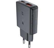 Acefast A69 PD 30W GaN USB-A USB-C wall charger - black