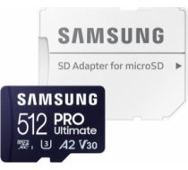 Samsung Atmiņas karte Samsung MicroSDXC 512GB PRO Ultimate with Adapter