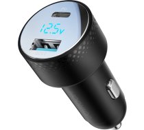 Joyroom Car charger with voltmeter 53W (USB C, USB) Joyroom JR-CCD01 black