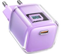 Acefast A53 PD 30W GaN USB-C charger with display - purple