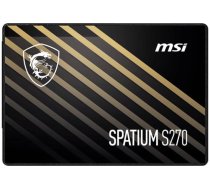 MSI SSD|MSI|SPATIUM S270|240GB|SATA|3D NAND|Write speed 400 MBytes/sec|Read speed 500 MBytes/sec|2,5"|TBW 250 TB|MTBF 2000000 hours|S78-440N070-P83